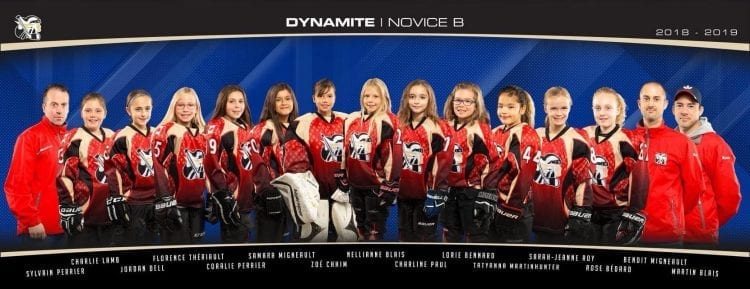 Gatineau Dynamites Girls' Hockey Team